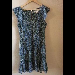 SLEEVELESS FLORAL DRESS